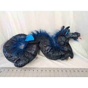 Folkmanis Sea Serpent Hand Puppet Plush Blue Mythical Fantasy Stuffed Animal Toy